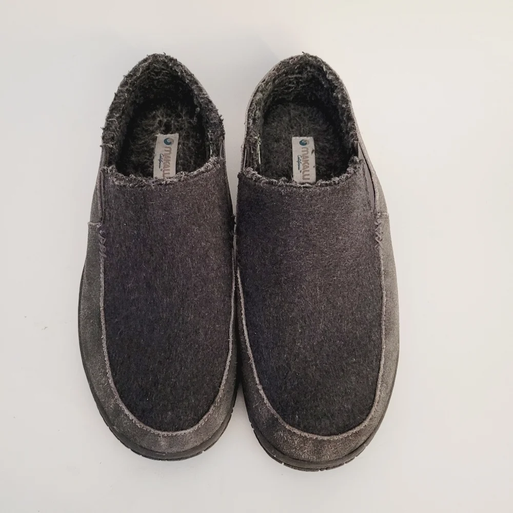 Makalu California Gray Suede Slip On Slipper Shoes‎